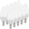 Müller-Licht 10er-SET LED Lampe Kerzenform Essentials ersetzt 40 W, Plastik,
