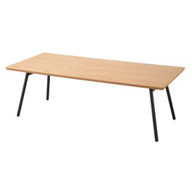 Palette Life Azumaya, Folding Legs Coffee Center Table, W41.3 x D18.9 x H13.4 Inches, Natural Light Wooden Color 502NA-FTB