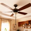 Heynsgu Black Ceiling Fan Pull Chain 120" Extra Long Rust