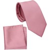 ZENXUS - Conjunto de corbata regular y bolsillo cuadrado para