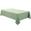 Aocoz Faux Linen Rectangle Tablecloths 52x70 Inch Sage Green Waterproof