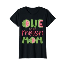 One In A Melon Mom Cute Watermelon First Birthday Party Mama T-Shirt