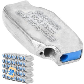 Wire Joiner 50 Pack for 14-10 Gauge Wire SWG, Fence Wire Tensioner, High Tensile Fence Wire Tightener