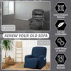 ULTICOR 4-Piece, 1 Seat Recliner Cover, Jacquared Stretch Reclining Chair