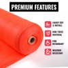 SEALTECH Heavy Duty Safety Debris Netting Rolls - Fire Retardant,1/4"
