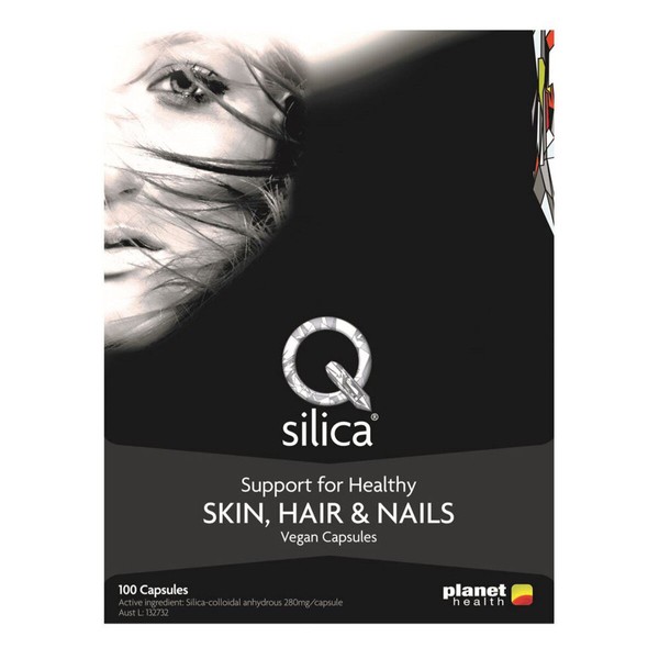 Planet Health Q Silica 100 vege capsules * Healthy skin hair & nails