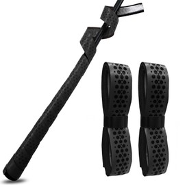 COZENTA Grip Tape Baseball Bat Maintenance Non-Slip Cricket Lacrosse Shock Absorption Pack of 2 (Black)