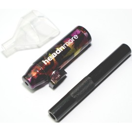 HEADNMORE® HM13 Bob Dispenser with Tube (Black) and Funnel Snuff Bottle Dispenser Dispenser Sniffer HM13BT 3 Pieces