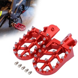 Motorcycle Footrests Foot Pegs Foot Rest Foot Pedals Remnants CNC For CRF150F CRF230F 03-19 Sur Ron Red