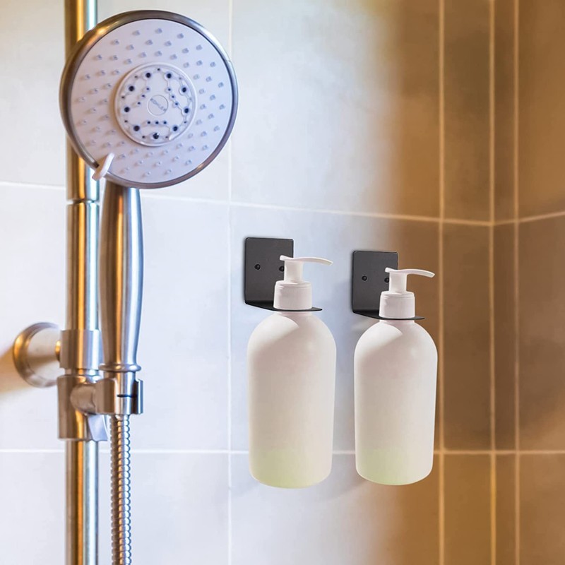 Mifrsnu 2 Pcs Soap Bottle Dispenser Holders, Wall Mounted Soap