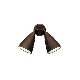 Kichler Lighting 6052AZ Cans and Bullets - 2 Light Wall Mount - with Utilitarian Inspirations - 11.25 inches Tall by 6 inches Wide, Finish Color: Architectural Bronze