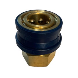 Sellerocity Pressure Washer QC Quick Connect 3/8 Inch Female NPT Size Socket Coupler with Insulated Grip for Hot Water Applications