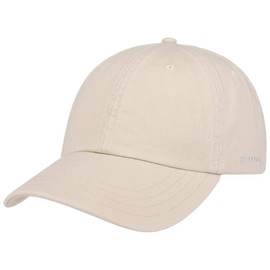 Stetson Rector Baseball Cap for Women / Men, Cotton Sun Protection Cap (UV Protection 40+) – Cotton Cap Size Adjustable (55 - 60 cm) – Summer / Winter Baseball Cap - light beige
