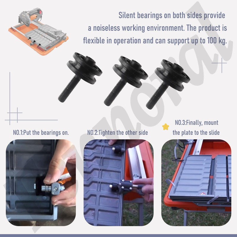 305784005 305784001 Tile Saw Roller Assembly Compatible with Ryobi DT180EVO