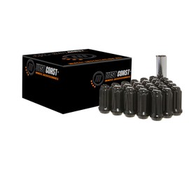 West Coast Accessories 14X1.5 Spln Blk Clsd 8 Lug Kit - W5814STB