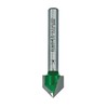 Trend CraftPro Two Flute Chamfer Router Cutter Bit, 1/4 Inch