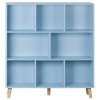 Segawe 8 Cube Storage Organizer, 3 Shelf Wood Bookshelf Storage