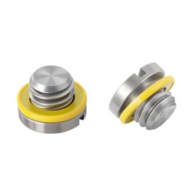 Marine Lower Drain Plugs Seal Screw & Gasket for Mercruiser Mercury 10-79953Q2 10-79953A2 18-2244 22420 10-79953Q04 (2 PCS)