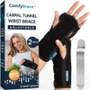 ComfyBrace 부목과 손바닥 쿠션이 있는 ComfyBrace 손목 보호대 2팩 조절