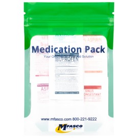 First aid Kit Refill Supplies Medication Pack for Refilling Small Kits or Traveling