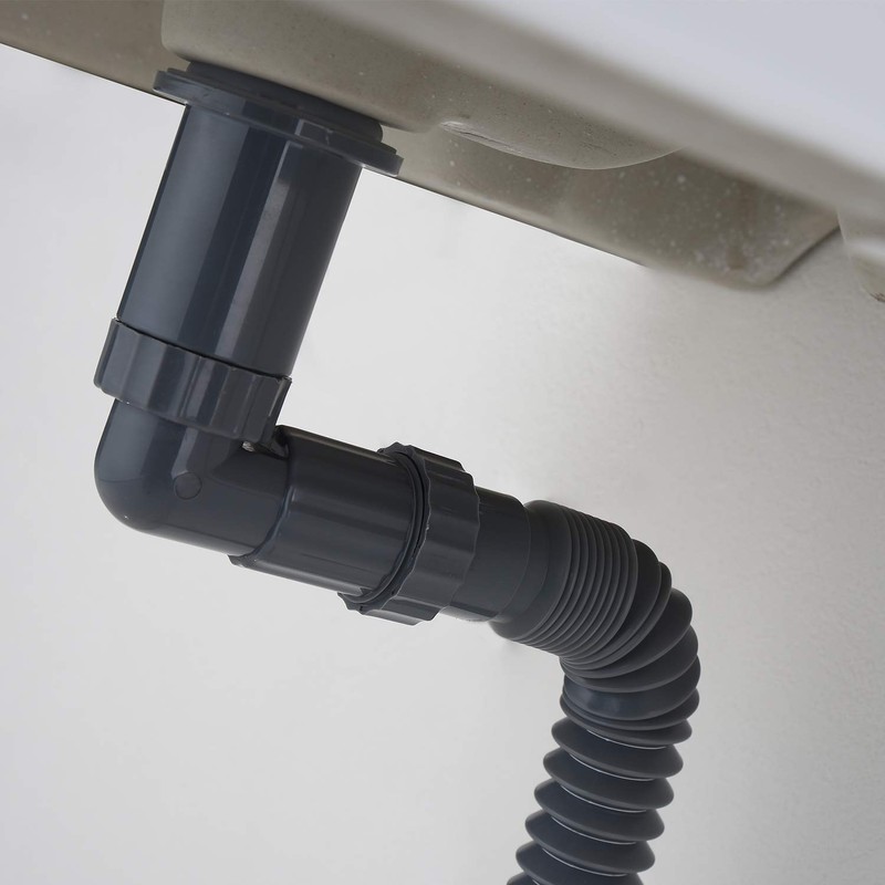 GORDEE P Trap Bathroom Sink Stopper Right-Angle Bottle Trap Complete