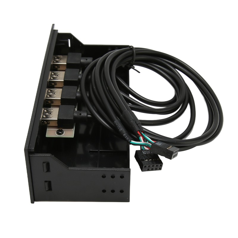 5.25 Inch USB2.0 Hub Front Panel Multifunctional 4 Ports 19pin