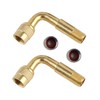 YIKAOMAI Valve Extension Copper Valve Adapter Angle Valve Extension Car