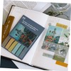 FUNOMOCYA 3sets Retro Floral Memo Pad Tearable Self-Stick Note Pads