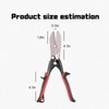 5 Blade Hand Crimper Sheet Metal Tools,Gutter Crimping Tool and