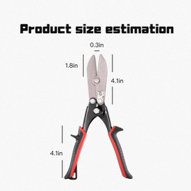 5 Blade Hand Crimper Sheet Metal Tools,Gutter Crimping Tool and Sheet Metal Crimper for 24-28 Gauge Stainless Steel,HVAC,Downspout,Stove Pipe,Ductwork Venting Work