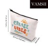 VAMSII Cruise Vibes Cosmetic Bag Beach Trip Cruise Vibes Family