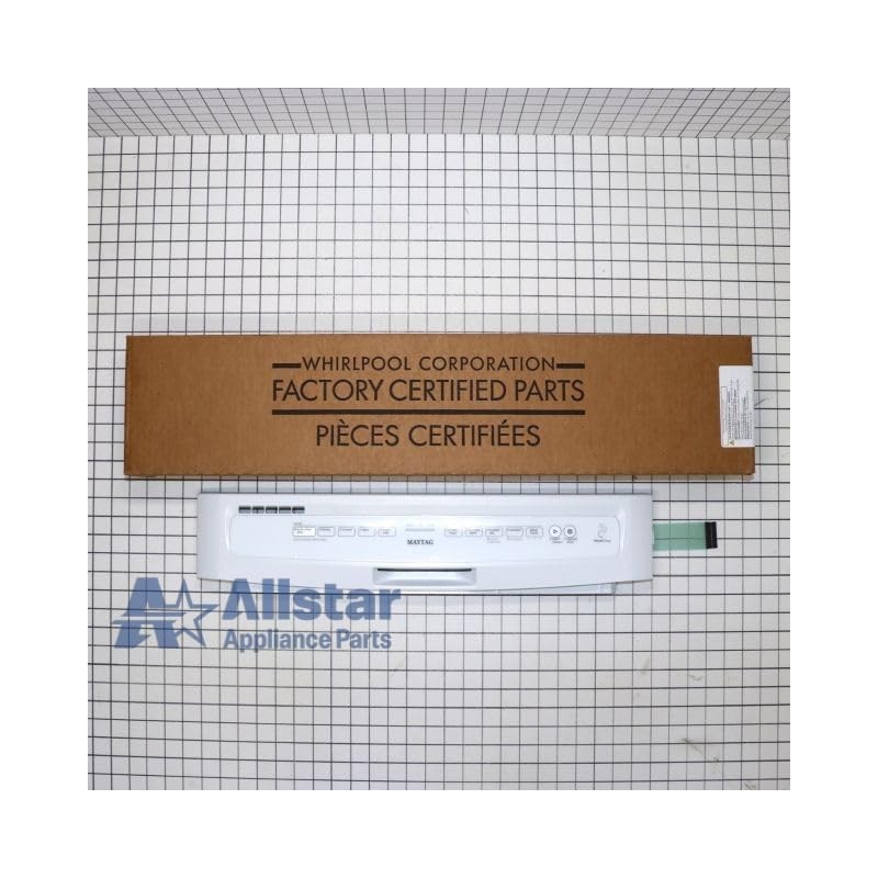 W10811149 Dishwasher Touchpad and Panel (White)