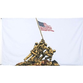 IWO JIMA Flag Raising WW II 3'x5' Polyester flag