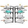 ROMATIA 2 Pack Pot and Pan Organizer Rack, Heavy Duty