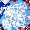 66 Pack Patriotic Stencils, 250 4th of July Stencils for
