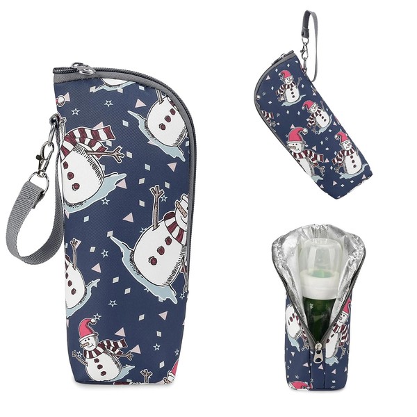 Huipalon Insulated Baby Bottle Bag, Christmas Baby Bottle Bag with