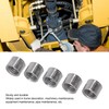 50Pcs M8 Female Thread Coupling Nut Rugged Stainless Steel Maintenance
