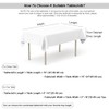 meioro Tablecloths Cotton Linen Tablecloth Simple Style Twill Tablecloths Multi-Purpose