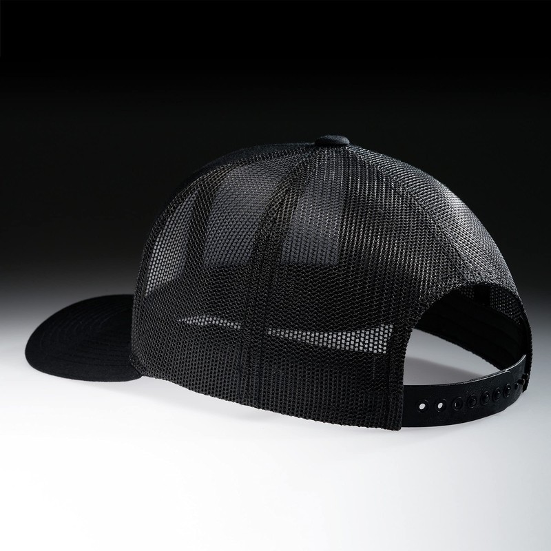 LARIX Gorra de camionero - Tamarack Mountain, Negro/ Gris, 6