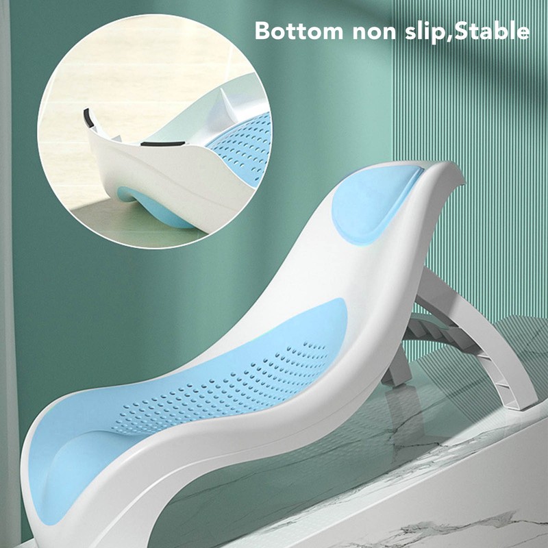 Foldable Soft TPE Baby Bath Support Safe PP Ergonomic Round