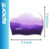 Sporti - Gorro de natación de silicona multicolor