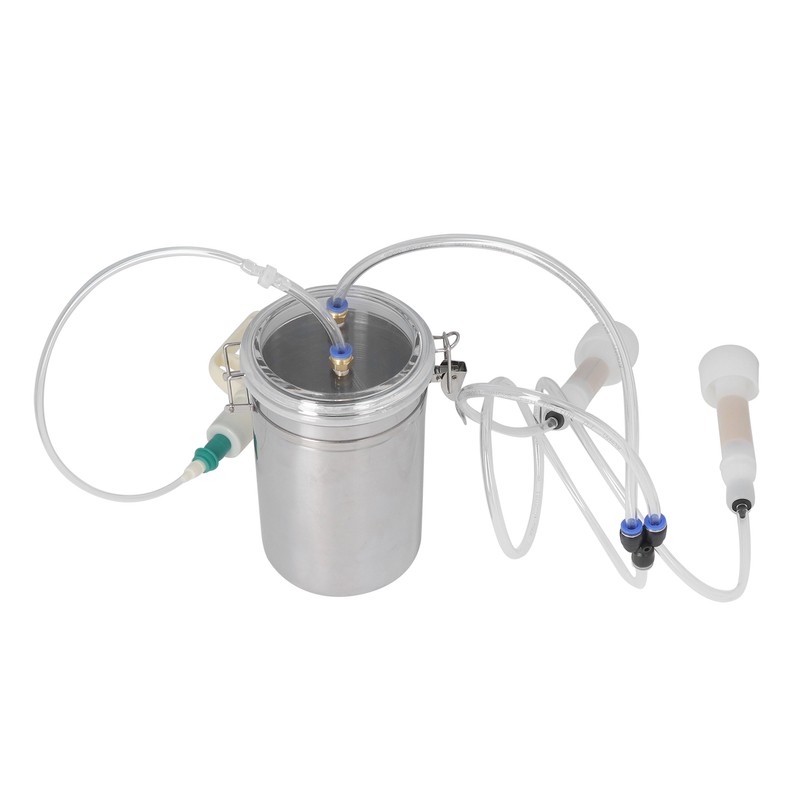 Manual Milking Machine 2000ml Effort Saving Control Stainless Steel Bottle