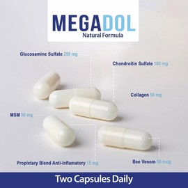 Megadol Caps + 1 Cream (pack) Natural Formula As On TV 100% Original
