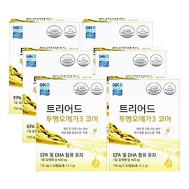 Cellonics Triad Transparent Omega3 Core 750mgX30capsulesX6 / 셀로닉스 트리어드 투명 오메가3 코어 750mgX30캡슐X6개