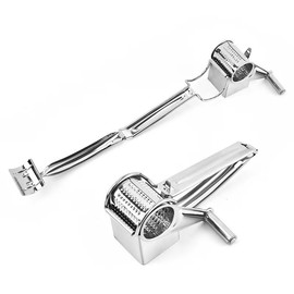 Rotary Cheese Grater, Stainless Steel, Hand Crank Design, Kitchen Tool