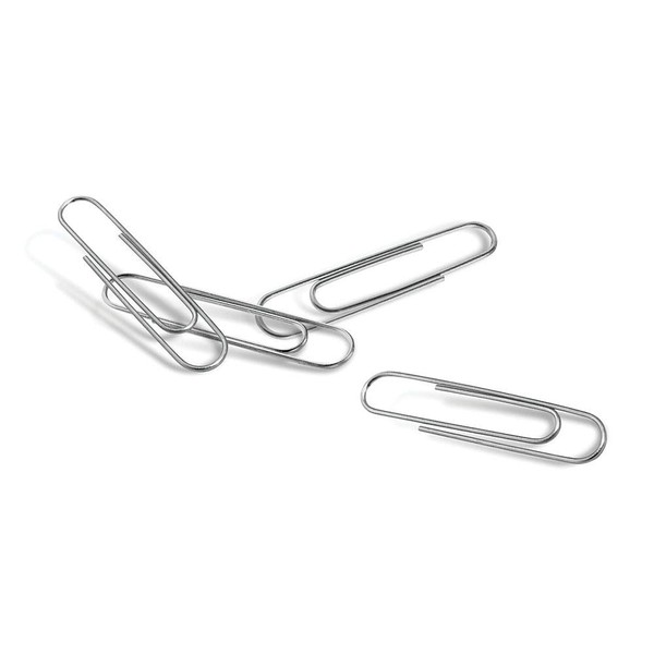 Office Depot® Brand Paper Clips, No. 1 Regular, Silver, 100