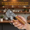 Upgraded Efficient Manual Can Opener - Selected Solid Wood Handle,