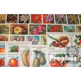 Prophila Collection Motifs 50 Different Flower and Plant Stamps (Stamps for Collectors) Plants / Mushrooms