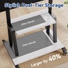 Mobile TV Stand with Wheels, Heavy Duty Rolling TV Cart