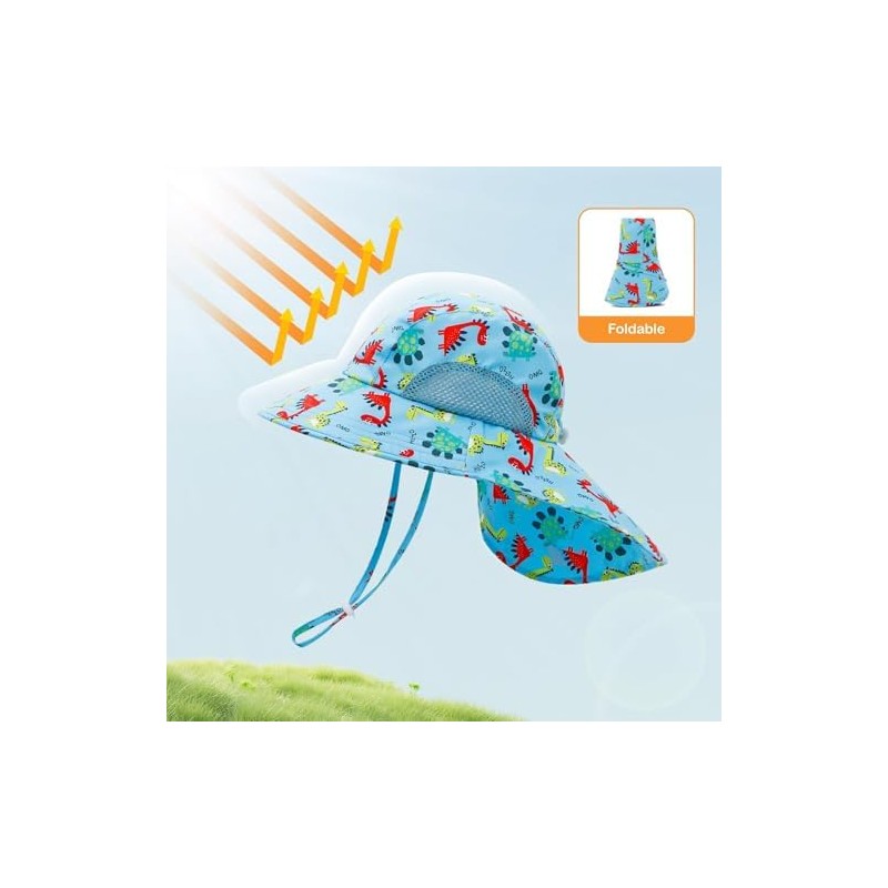 2 Sombrero para Niños, Sombrero de Sol de ala Ancha